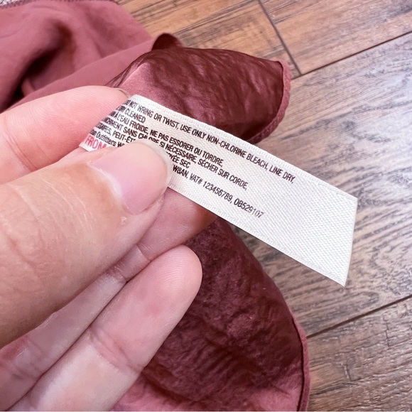 Free People • Deep V Bandeau Top satin lace cami tank Copper rust cream bralette - Picture 8 of 11